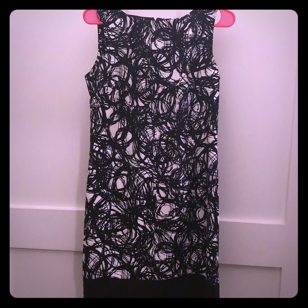 EUC AGB brand Black and Tan dress